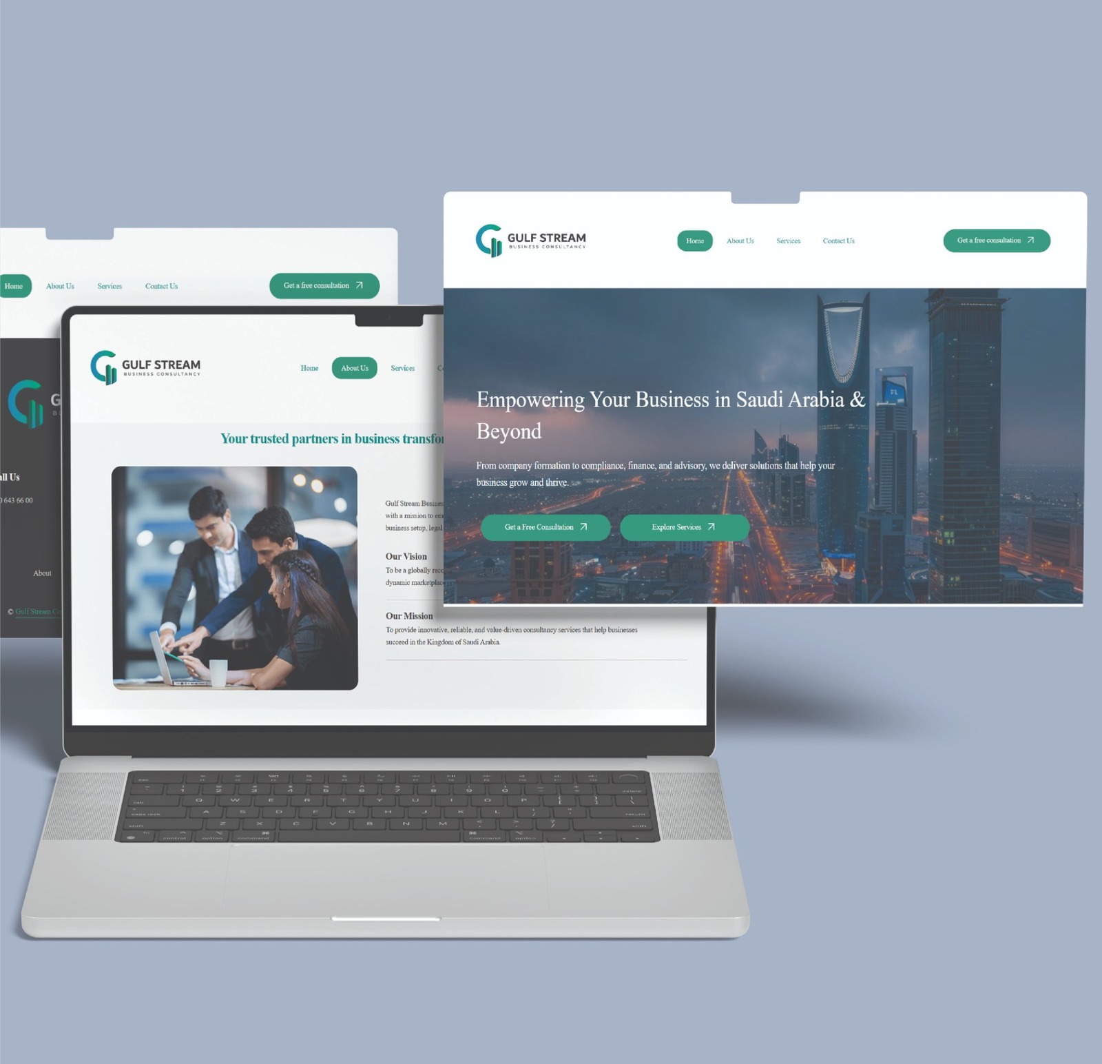 Gulf Stream Business Consultancy website