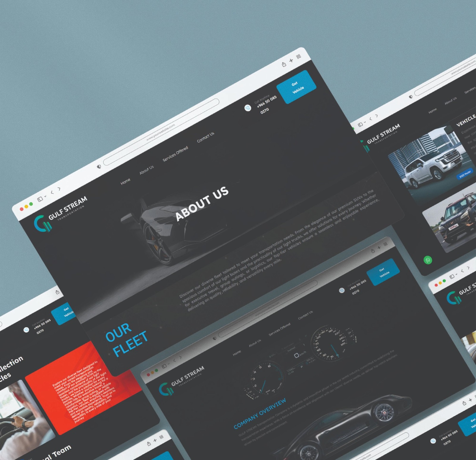 Gulf Stream Transportation website