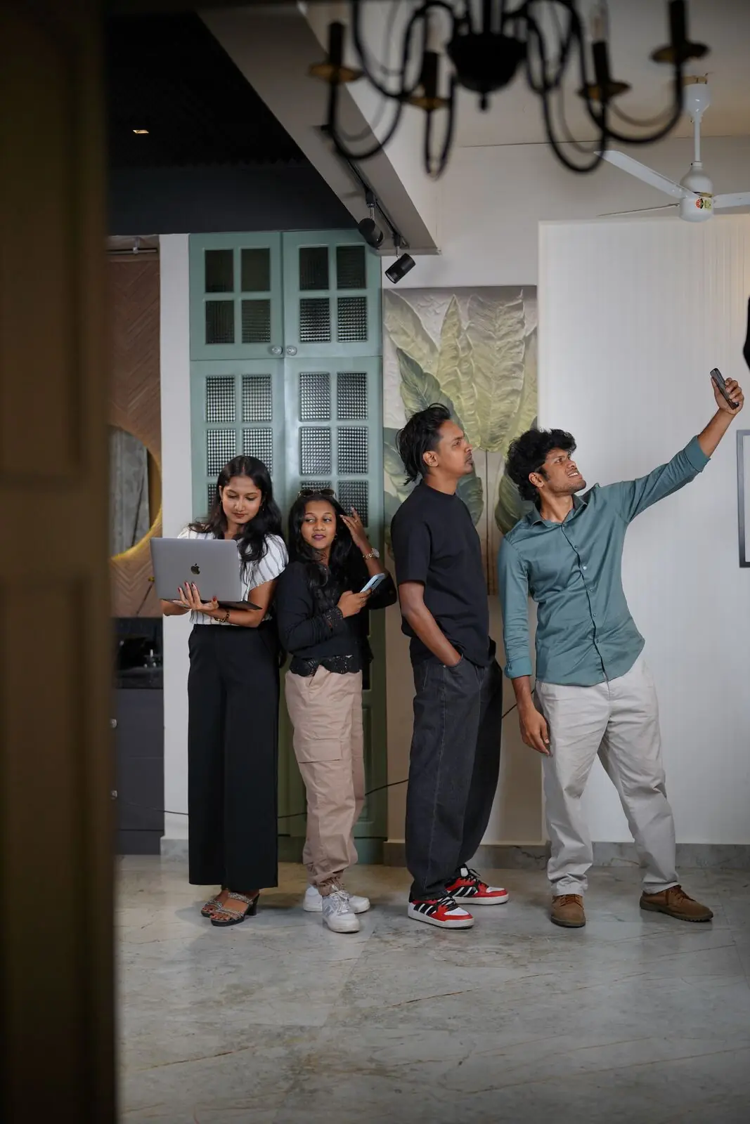 Fourart team — a candid moment at the studio
